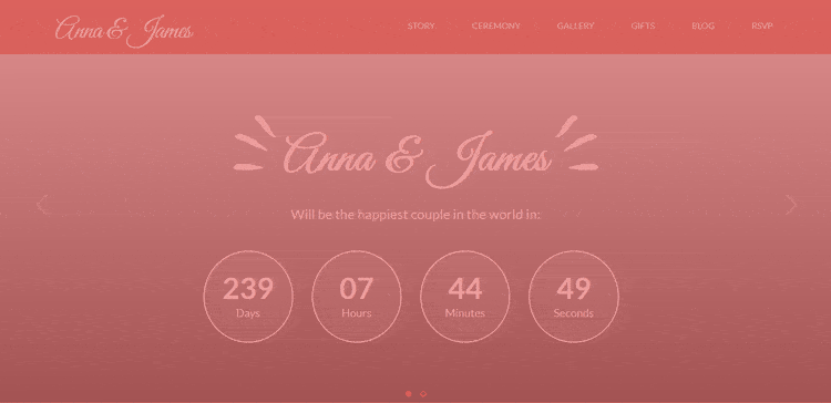 Demo of Amore Event & Promotional WordPress Theme