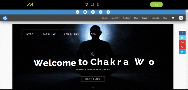 Demo of Chakra Event & Promotional WordPress Theme