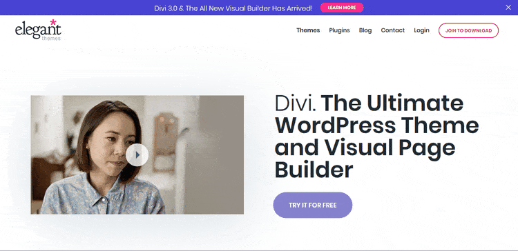 Demo of Divi Business & Corporate WordPress Theme