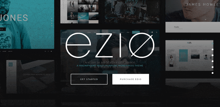 Demo of Ezio Portfolio & Photography Gallery WordPress Theme