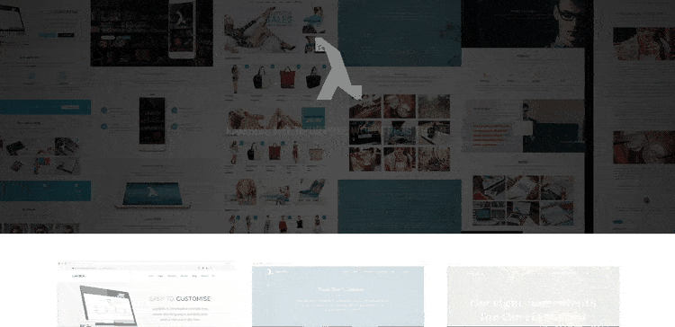 Demo of Lambda Portfolio & Photography Gallery WordPress Theme