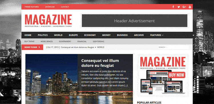 Demo of MH Magazine Blog & Magazine WordPress Theme