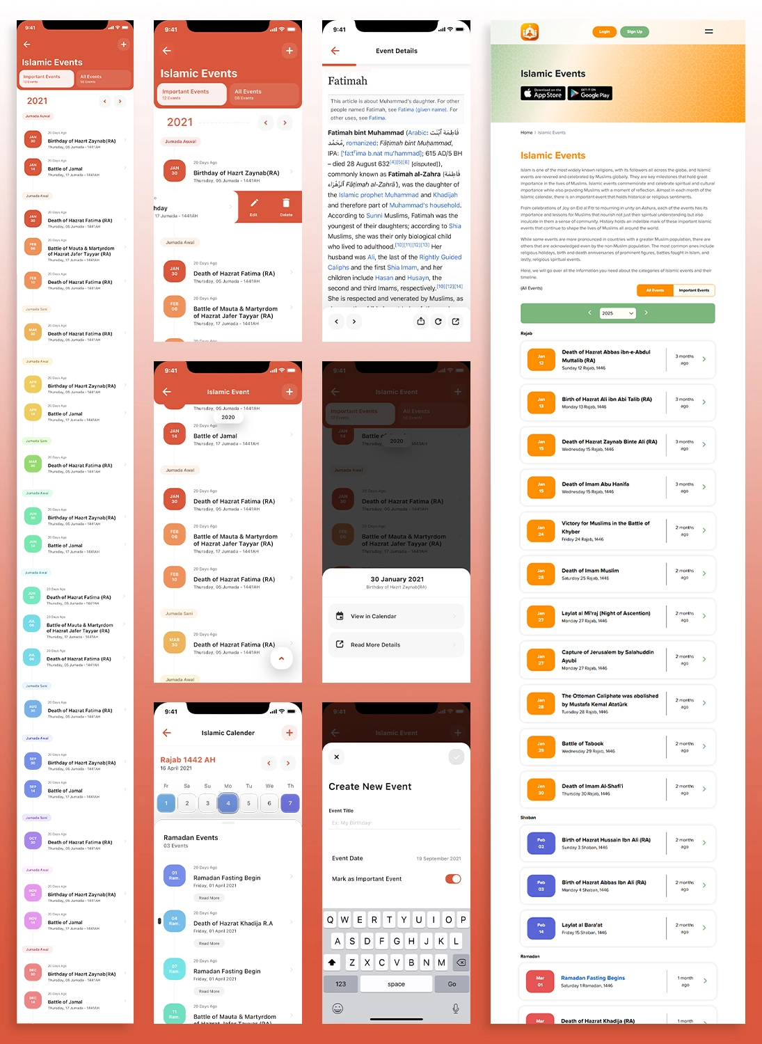 Islamic Events App